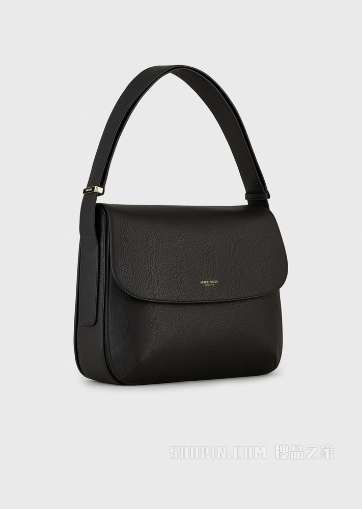 la Prima犊牛皮革斜挎包 | Giorgio Armani