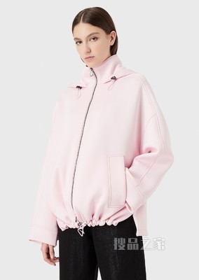 连帽潜水面料夹克 | Emporio Armani