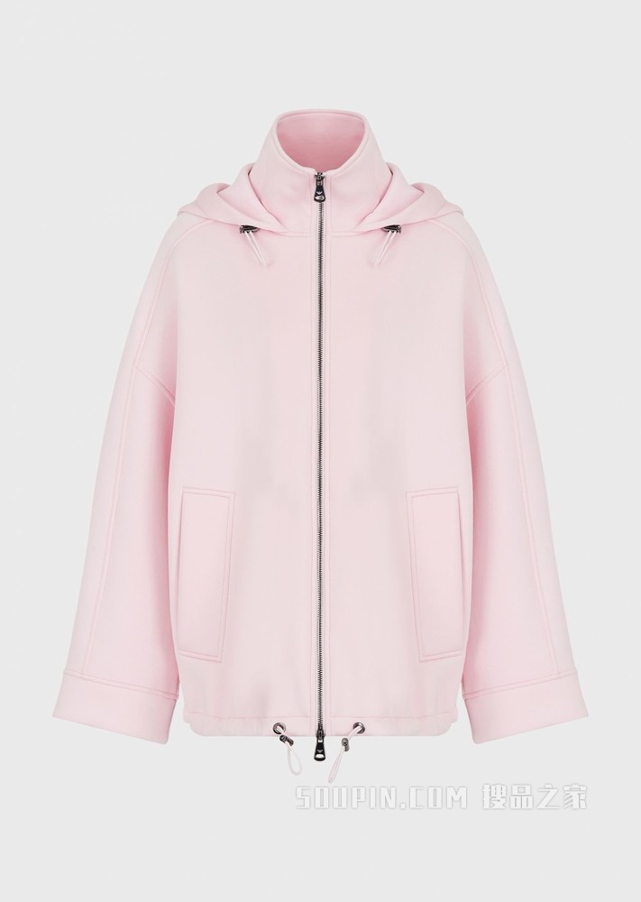 连帽潜水面料夹克 | Emporio Armani