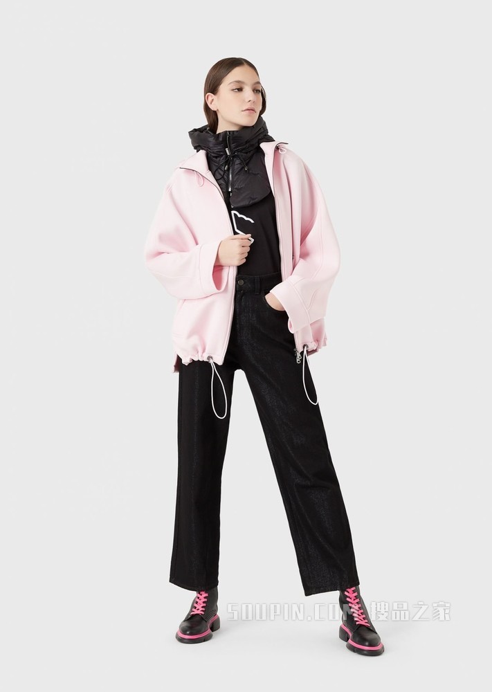 连帽潜水面料夹克 | Emporio Armani