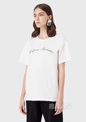 简约铆钉徽标T恤 | Emporio Armani