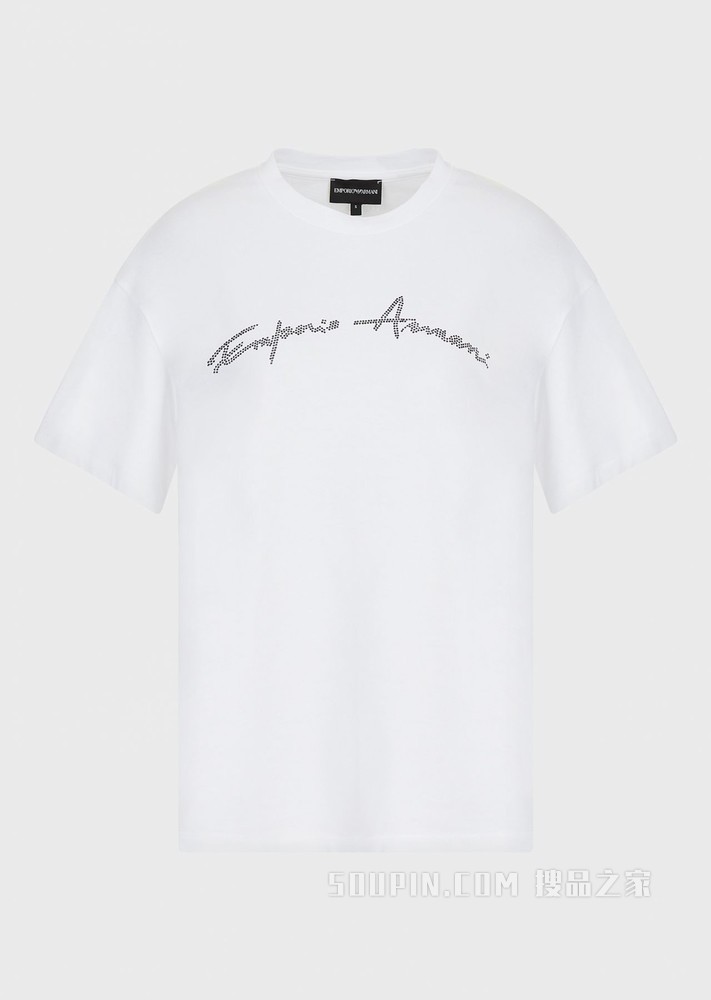 简约铆钉徽标T恤 | Emporio Armani