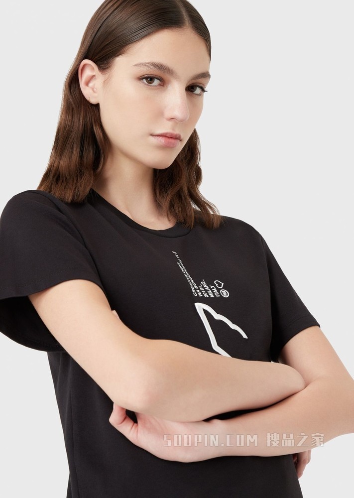 圆领短袖棉质T恤 | Emporio Armani