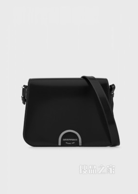 印花LOGO皮革肩背包 | Emporio Armani