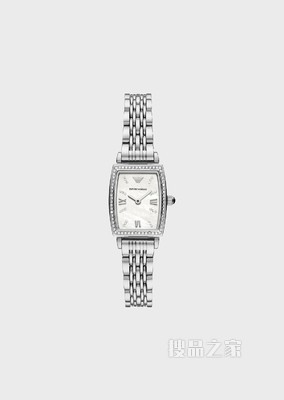 别致晶钻方形石英腕表 | Emporio Armani