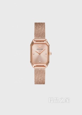 玫瑰金方盘石英腕表 | Emporio Armani