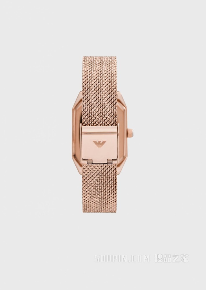 玫瑰金方盘石英腕表 | Emporio Armani