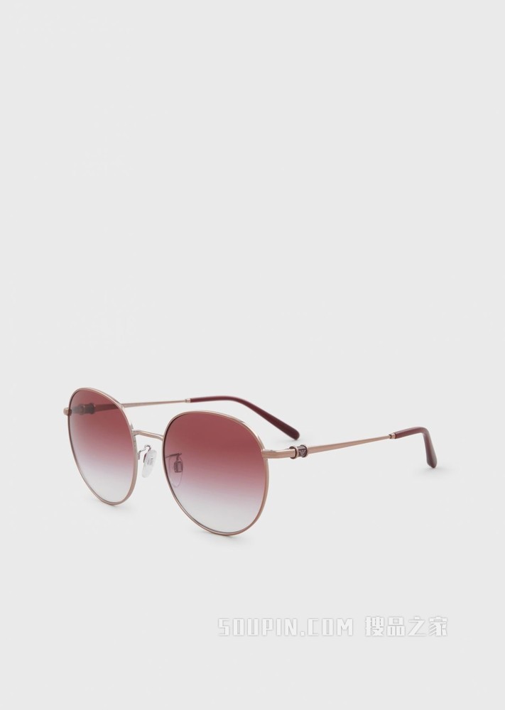 时尚圆形太阳镜 | Emporio Armani