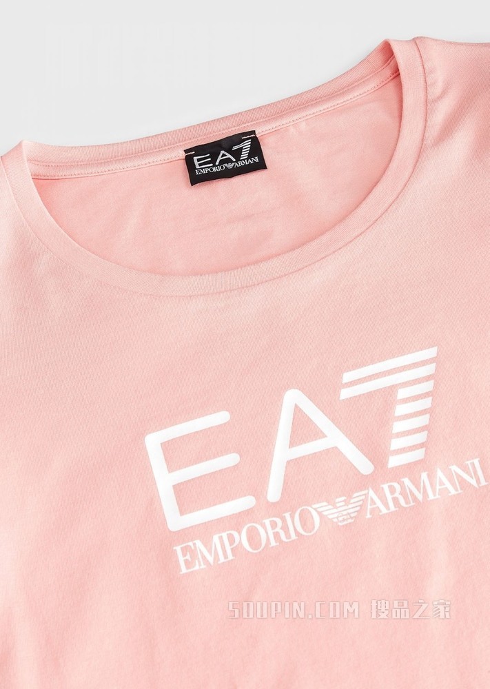 弹力棉LOGO短袖 T恤 | Emporio Armani