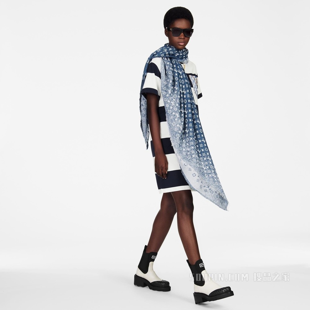 DENIM GRADIENT 披肩