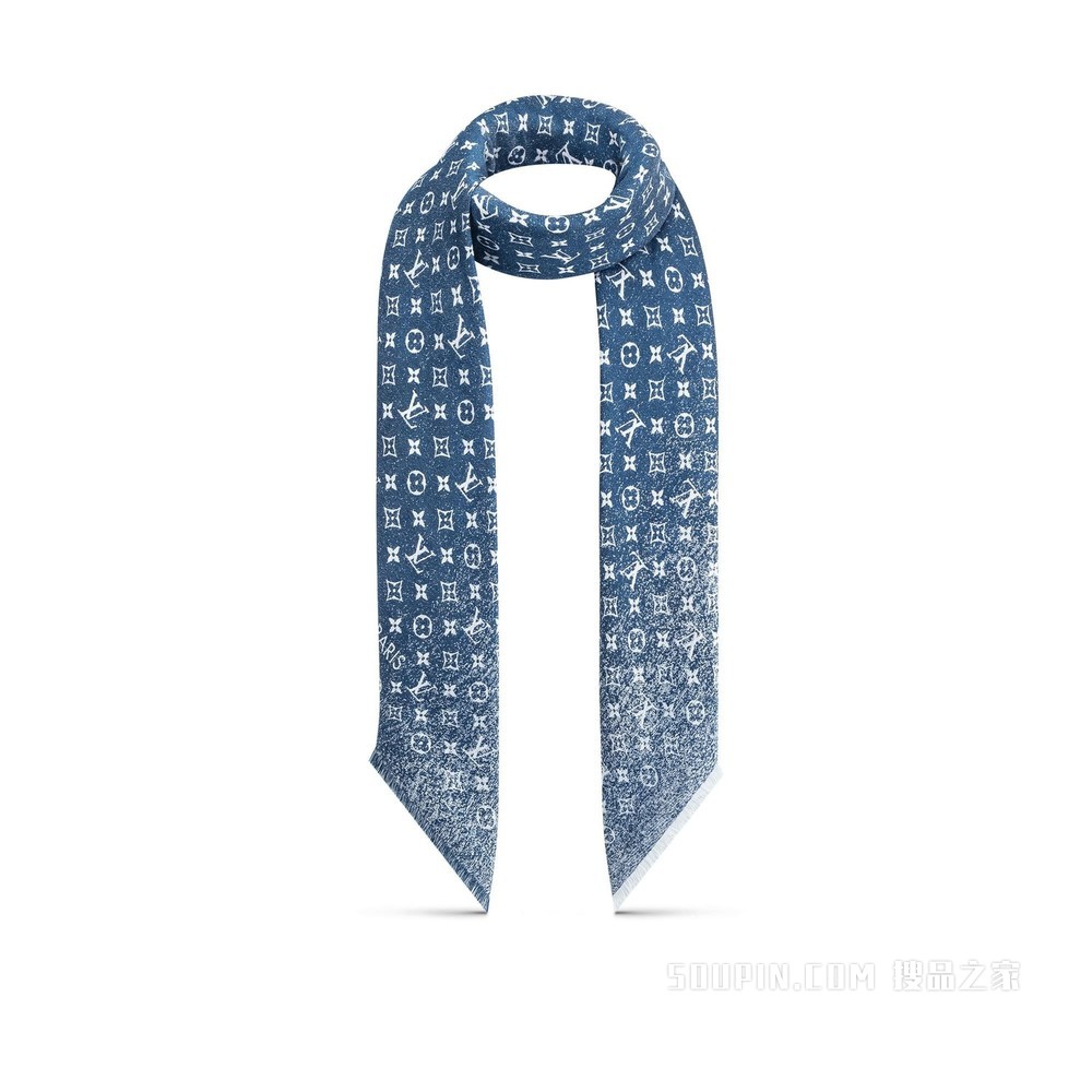 DENIM GRADIENT 披肩