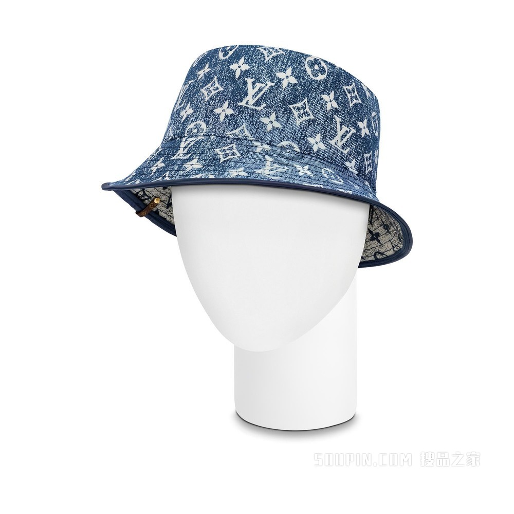 JACQUARD DENIM 渔夫帽