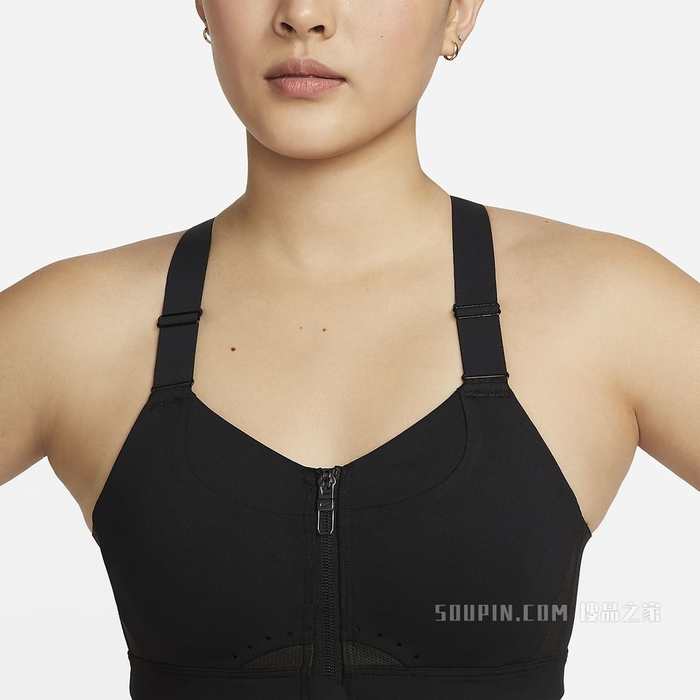 Nike Dri-FIT Alpha Zip-Front 女子高强度支撑衬垫运动内衣