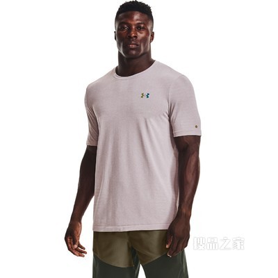 男士UA RUSH Seamless GeoSport短袖T恤