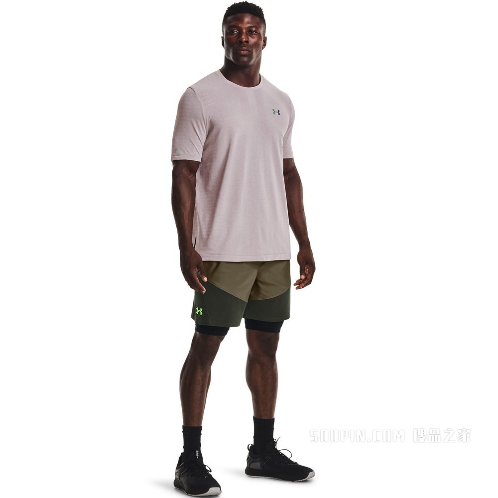 男士UA RUSH Seamless GeoSport短袖T恤