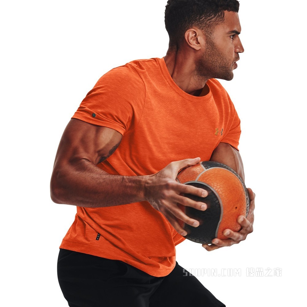 男士UA RUSH Seamless GeoSport短袖T恤
