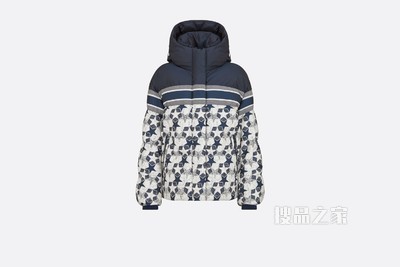 DiorAlps 夹克 海军蓝色绗缝科技面料 Dior Étoile 图案