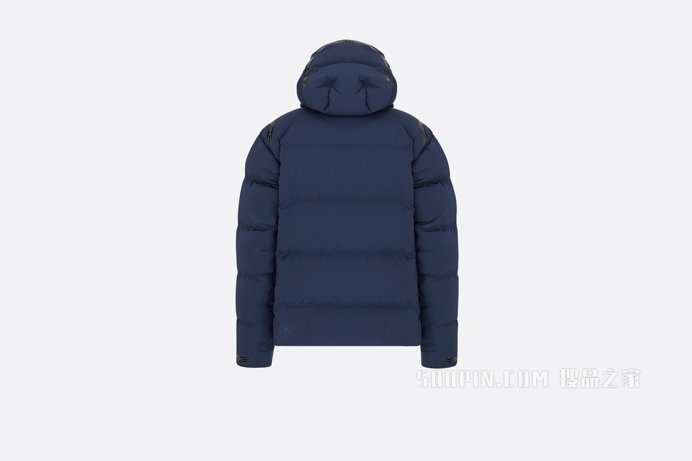 DIOR AND DESCENTE 连帽夹克 海军蓝色科技面料