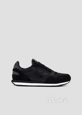 绒面革侧边LOGO休闲鞋 | Emporio Armani