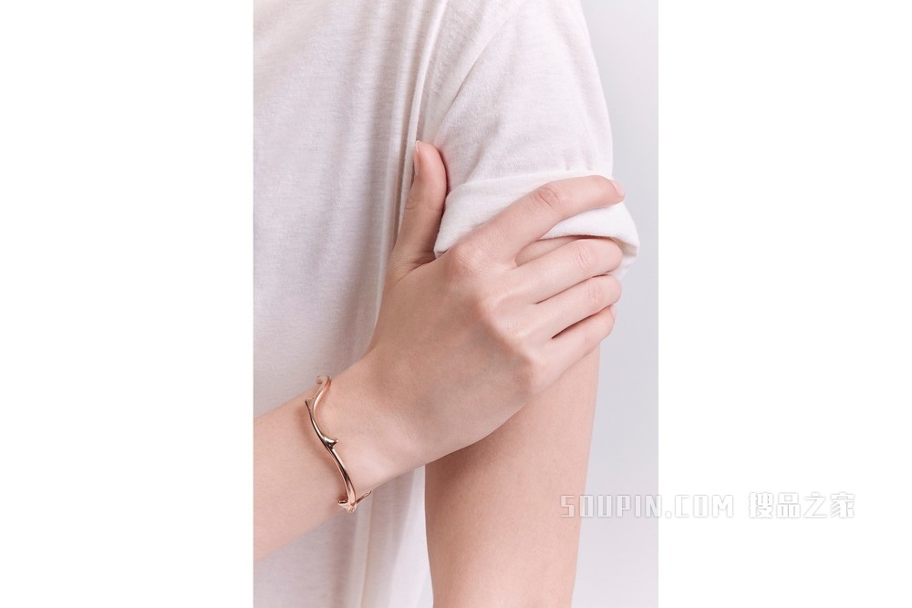 Bois de Rose 手镯 玫瑰色 18K 金