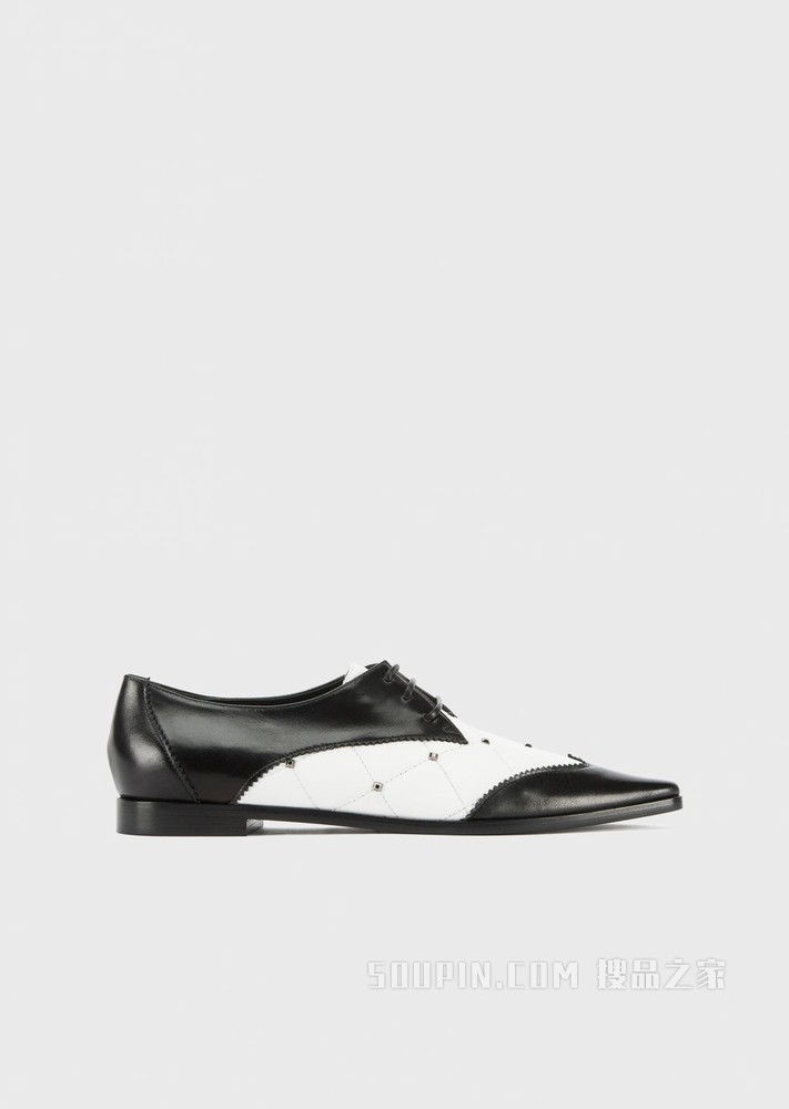 优雅撞色休闲系带鞋 | Emporio Armani