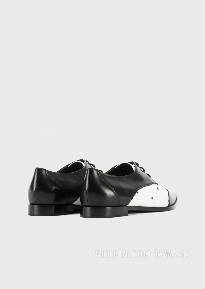 优雅撞色休闲系带鞋 | Emporio Armani