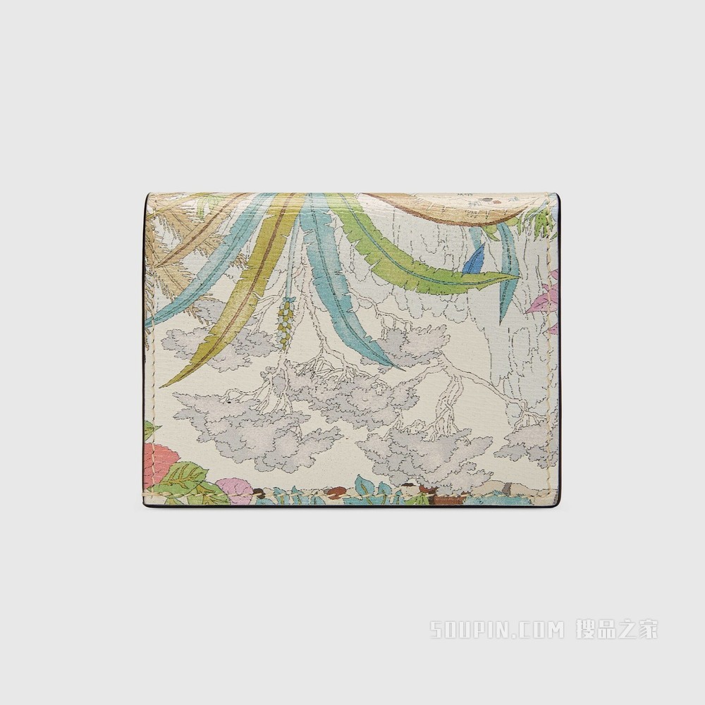 2022中国新年系列Gucci 马衔扣1955系列卡包 米白色皮革
