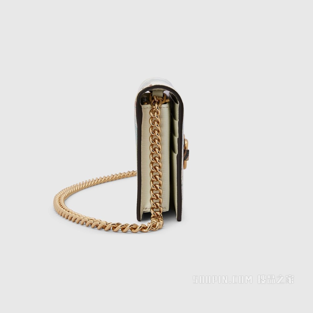 2022中国新年系列Gucci 马衔扣1955系列钱包 米白色皮革