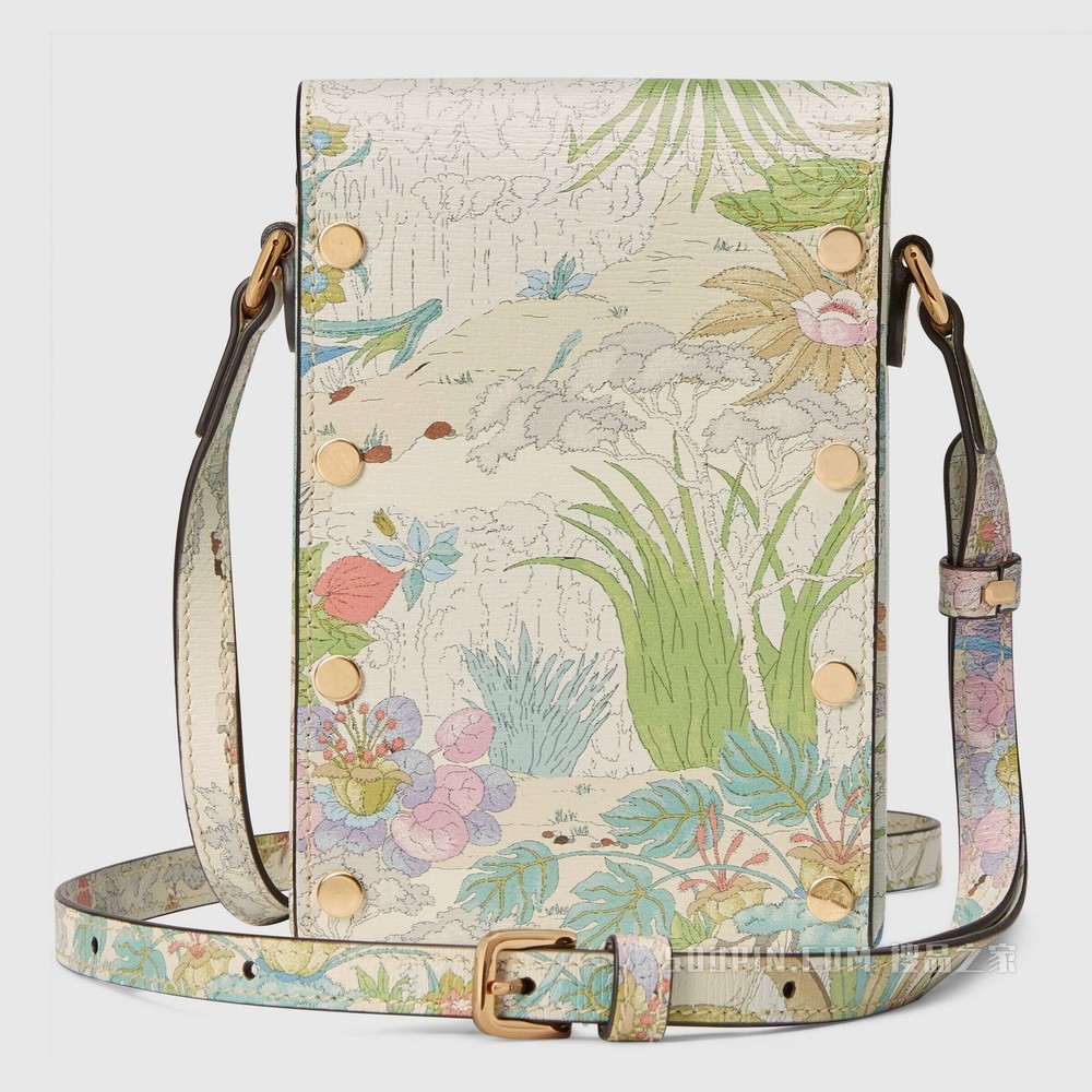 2022中国新年系列Gucci 马衔扣1955系列迷你手袋 米白色皮革