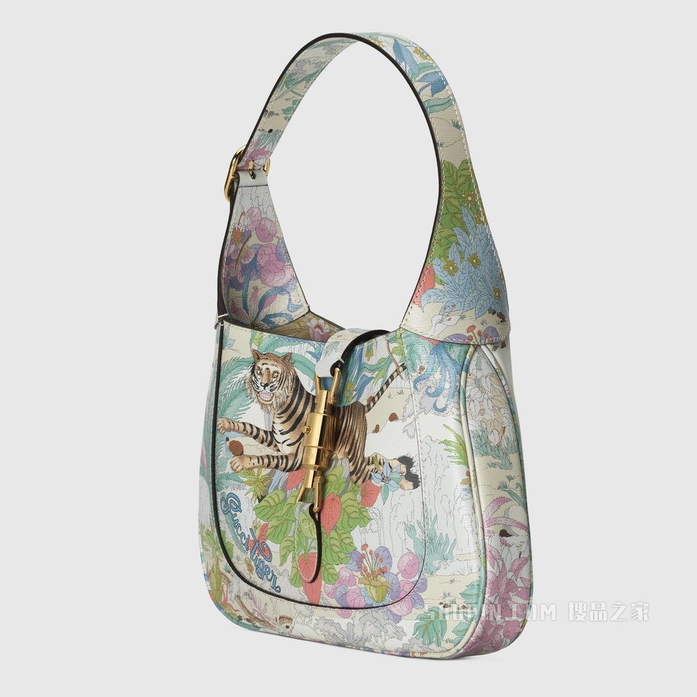 2022中国新年系列Jackie 1961系列小号手袋 米白色皮革