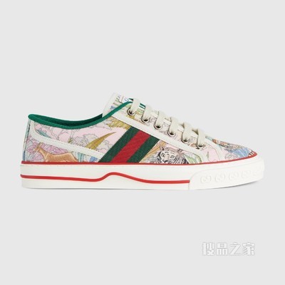 2022中国新年系列Gucci Tennis 1977系列女士运动鞋 粉色皮革
