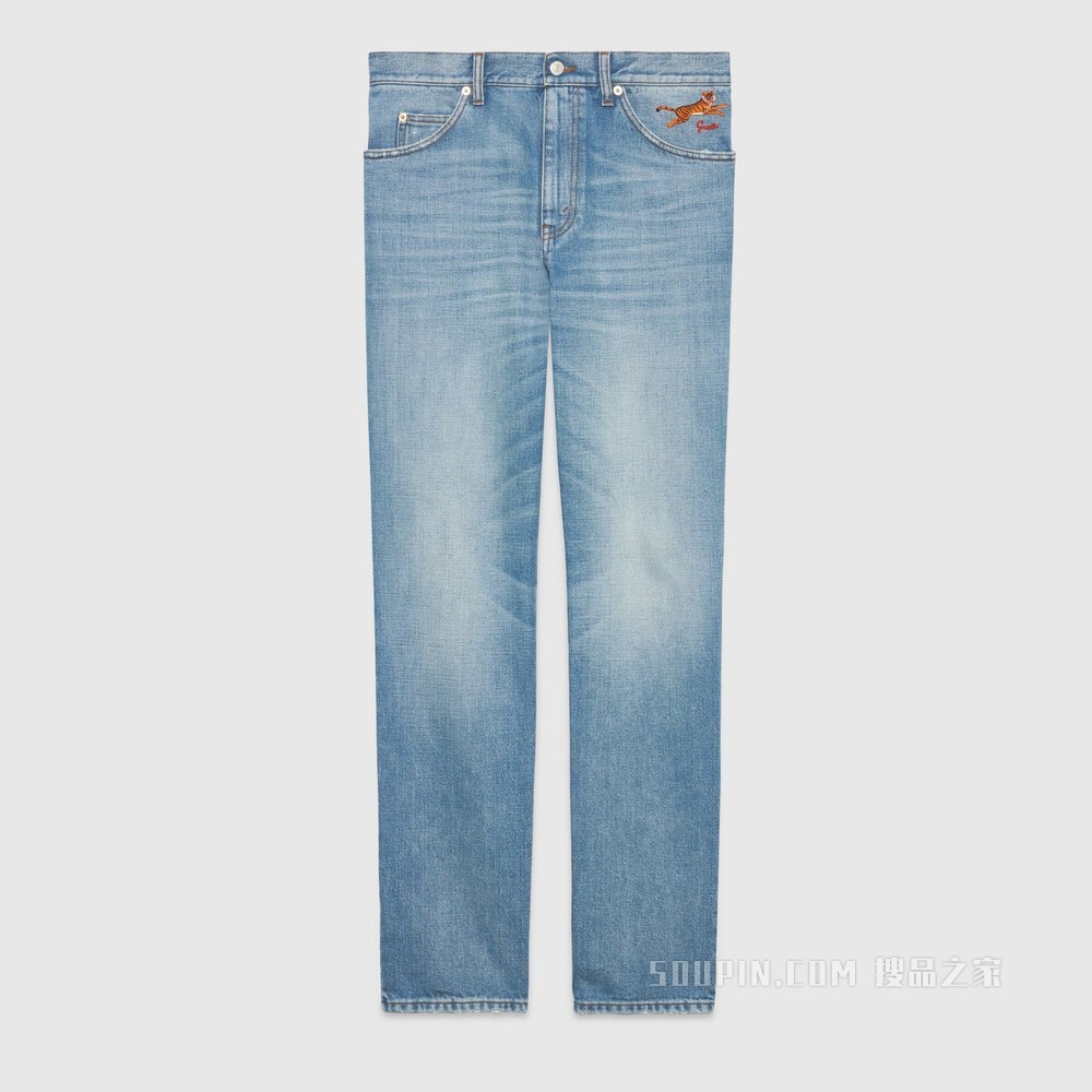 2022中国新年系列牛仔裤 蓝色