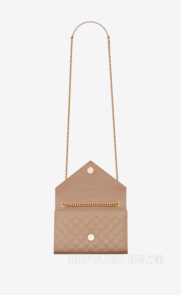 Envelope MIX MATELASSÉ粒面压印皮革小号信封包