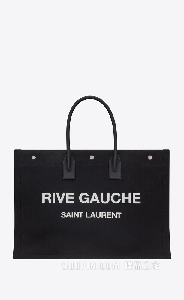 RIVE GAUCHE 斜纹帆布托特包