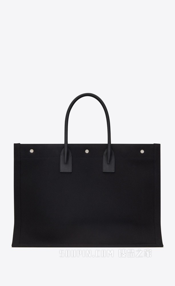 RIVE GAUCHE 斜纹帆布托特包