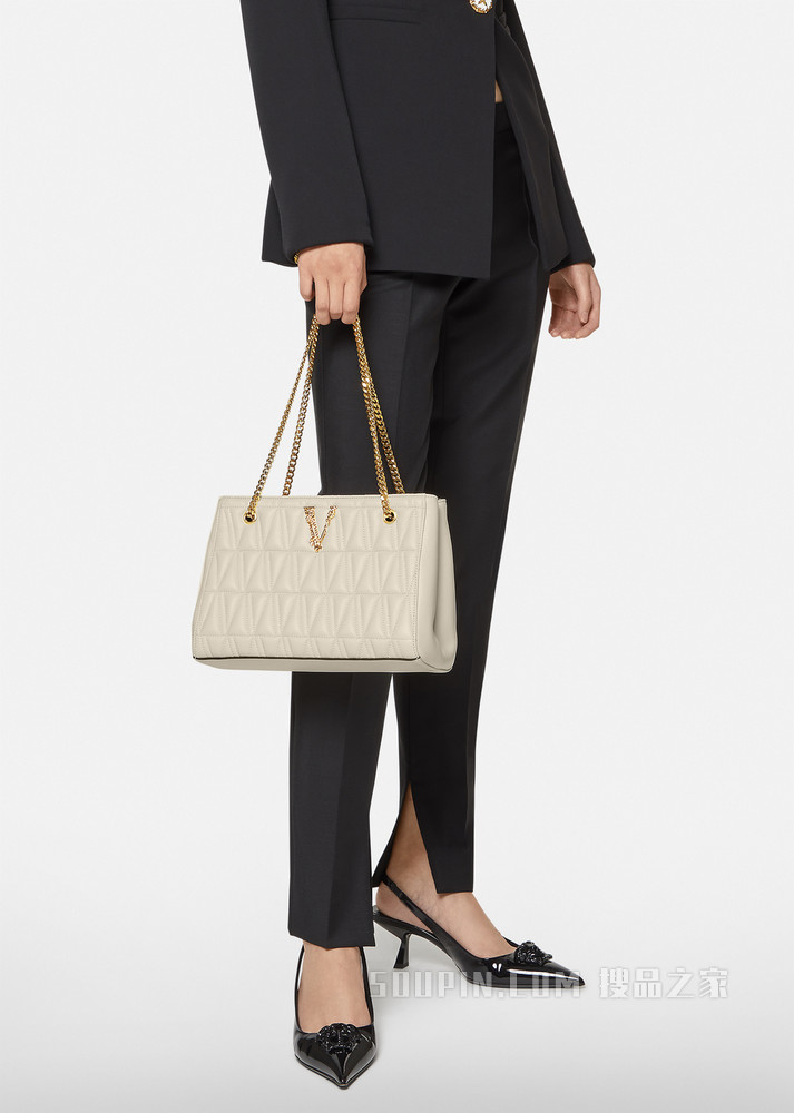 Virtus绗缝小号托特包