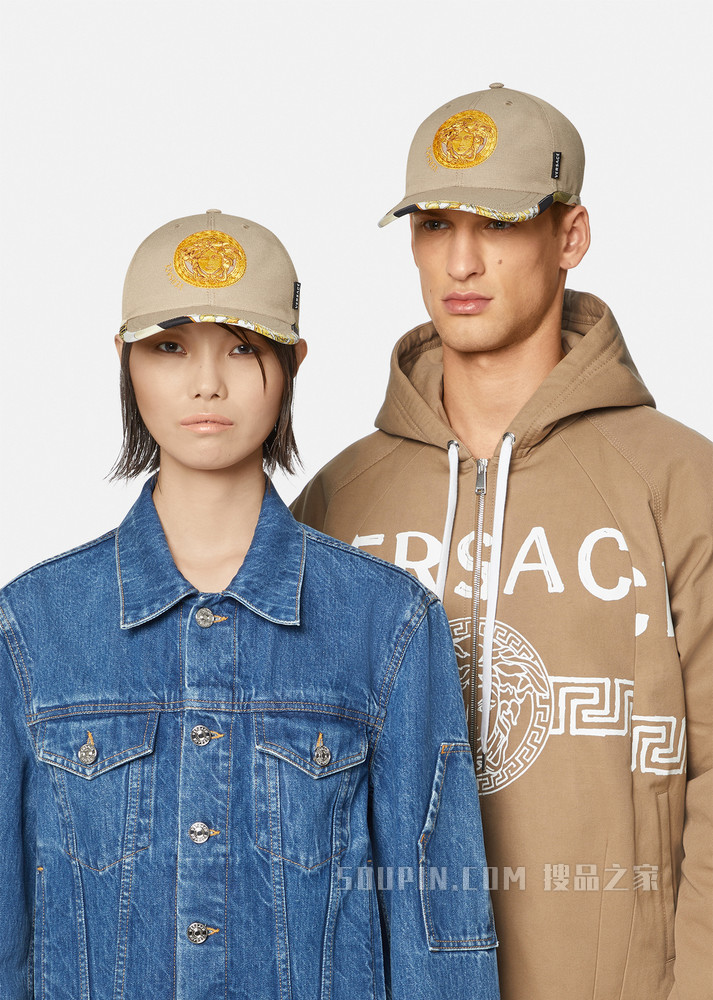 美杜莎刺绣棒球帽