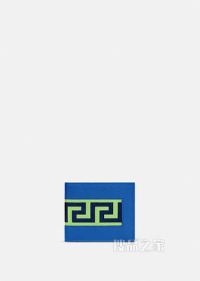 Greca皮革对折钱包