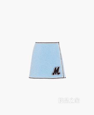 圈绒迷你半身裙