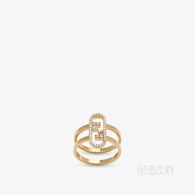 FENDI O’LOCK戒指 金色戒指