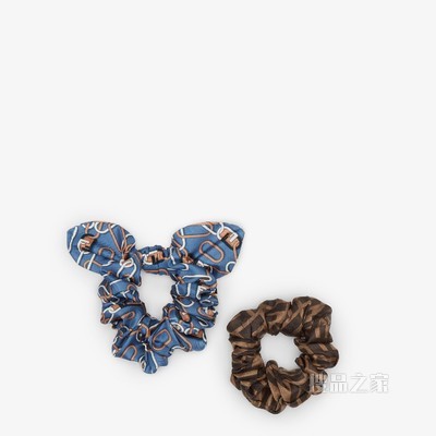 松紧发带 拼色桑蚕丝发带两件装