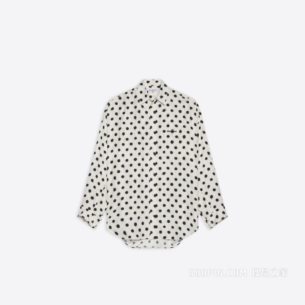 Spray Dots Cocoon 衬衫