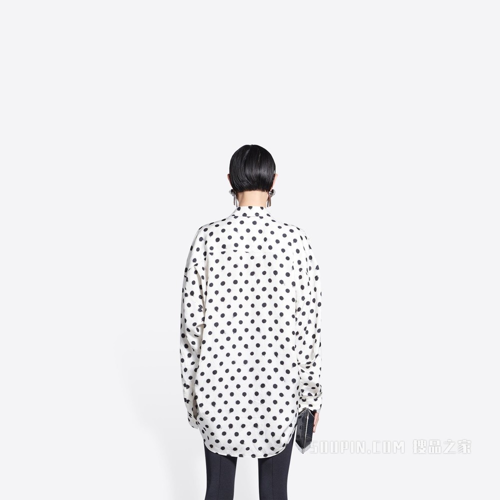 Spray Dots Cocoon 衬衫