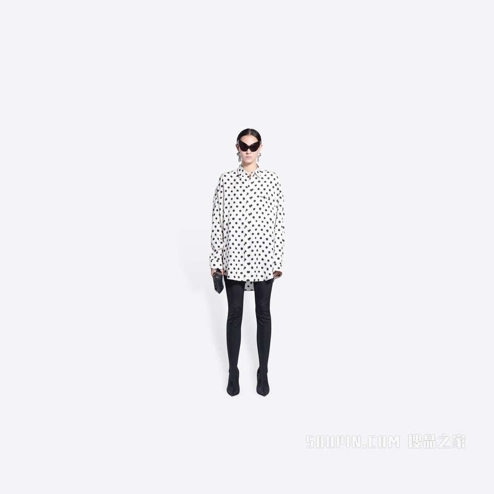 Spray Dots Cocoon 衬衫