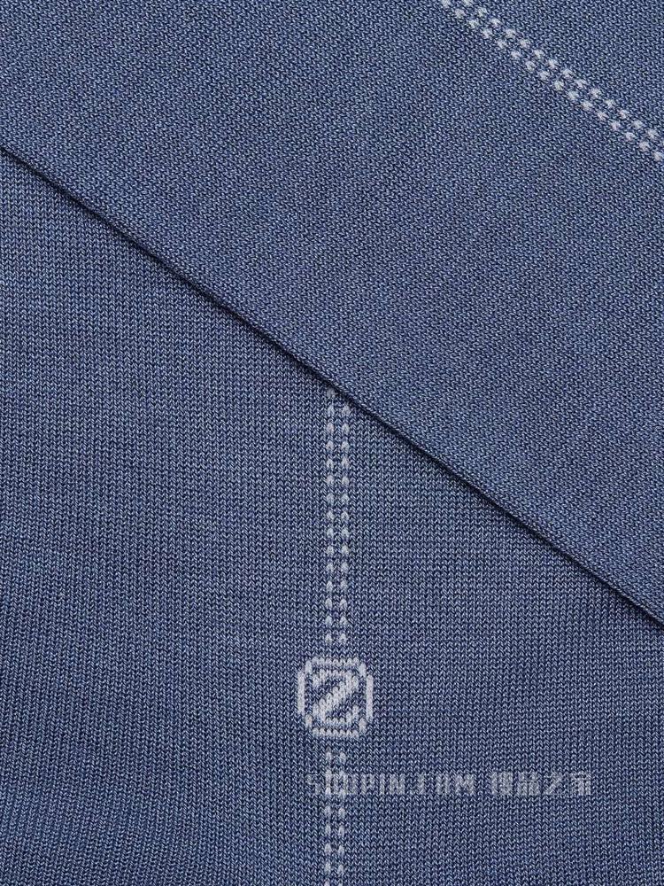 浅蓝色 Baguette 棉质混纺面料中筒袜