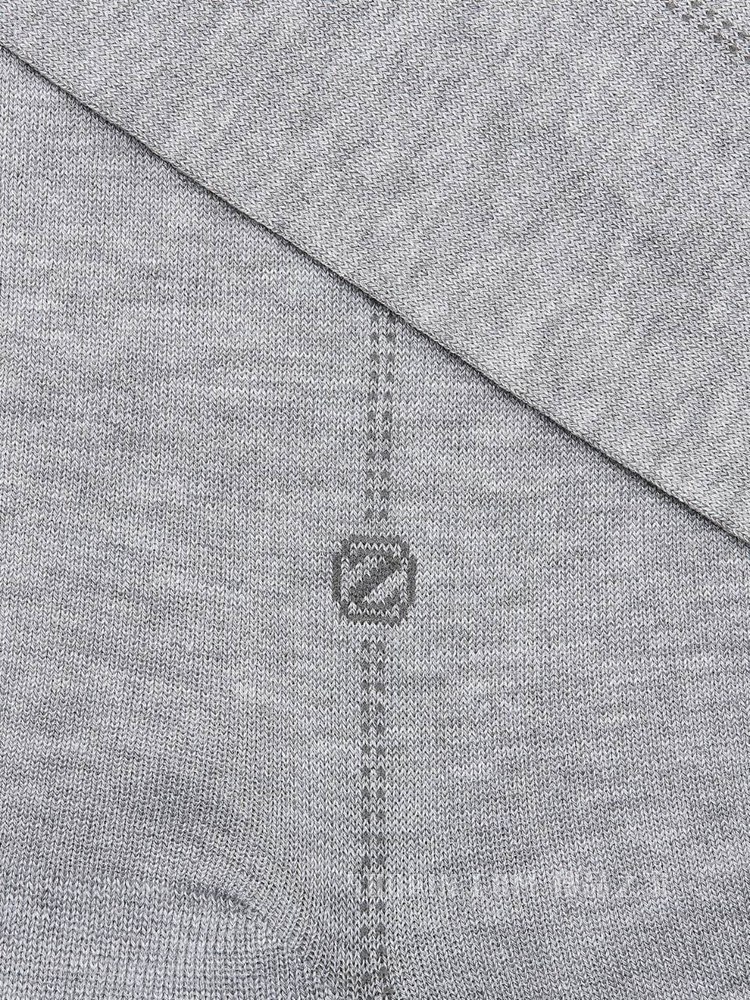 浅灰色 Baguette 棉质混纺面料中筒袜