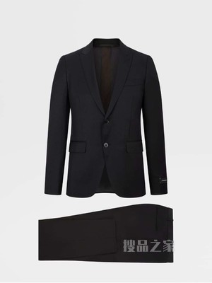 黑色Multiseason羊毛 City 西装，Drop 9