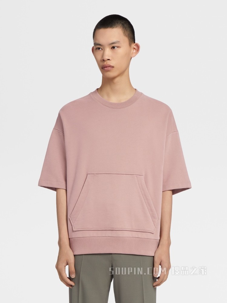 #时尚可持续#™ 系列棉质短袖圆领毛衣