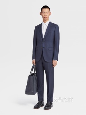 杰尼亚 XXX 系列海军蓝 Centoventimila 羊毛及桑蚕丝西装，Drop 8