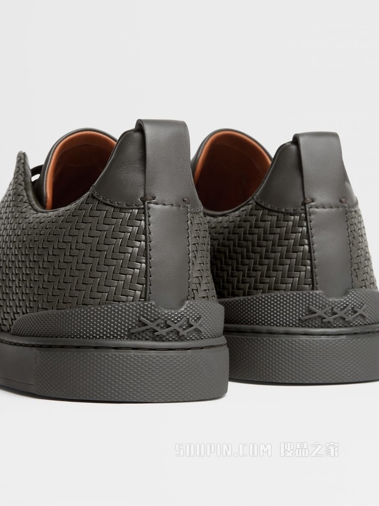 军绿色 PELLE TESSUTA™ Triple Stitch 运动鞋